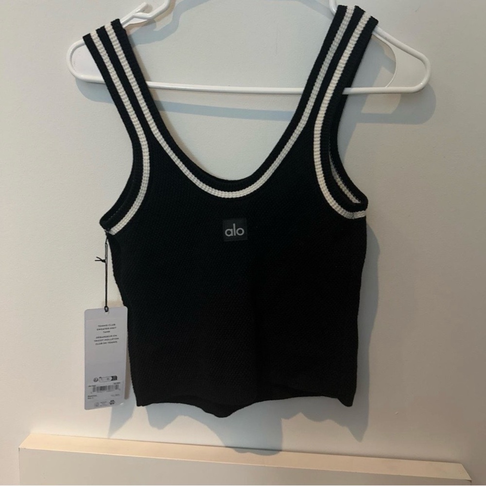 ALO Yoga Black and White Tank Top